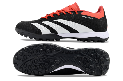 Adidas Predator 24 Elite TF Artificial Turf Soccer Shoes - Black/White/Red