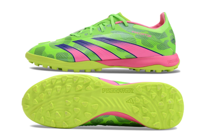 Adidas Predator 24 Elite TF Artificial Turf Soccer Shoes - Yellow/Purple/Pink