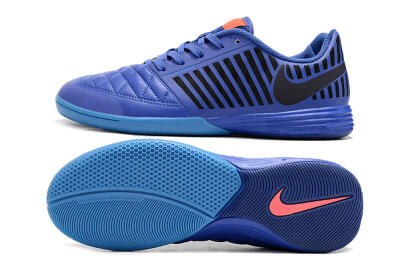 Nike Lunar Gato 2 IC Indoor & Futsal Soccer Shoes - Blue/Black/Pink