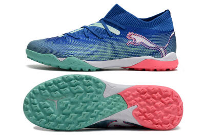 Puma Future Ultimate TF Artificial Turf Soccer Shoes - Blue/White/Pink