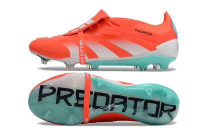 Adidas Predator Elite Foldover Tongue FG Firm Ground Soccer Cleats - Red/White/Green