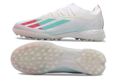 Adidas X Crazyfast.1 TF Artificial Turf Soccer Shoes - White/Red/Jade
