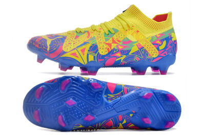 Puma Future Ultimate FG Firm Ground Soccer Cleats - Yellow/Rainbow