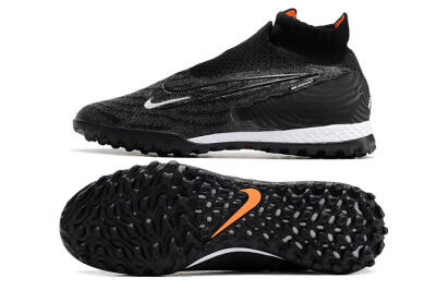 Nike Phantom GX Elite DF Black Pack TF Artificial Turf Soccer Shoes - Black/White/Orange