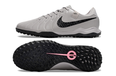 Nike Tiempo Legend 10 Academy TF Artificial Turf Soccer Shoes - Grey/Black/Pink