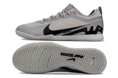 Nike Air Zoom Mercurial Vapor 15 Pro IC Indoor & Futsal Soccer Shoes - Grey/Black