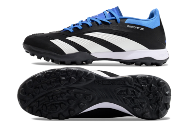 Adidas Predator 24 Elite TF Artificial Turf Soccer Shoes - Black/White/Blue