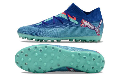 Puma Future Ultimate MG Multi Ground Soccer Cleats - Blue/Jade/Red