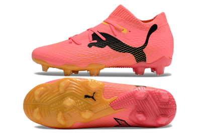 Puma Future Ultimate FG Firm Ground Soccer Cleats - Pink/Black/Yellow