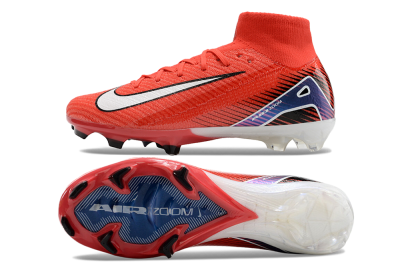 Nike Air Zoom Mercurial Superfly 10 Elite FG Firm Ground Soccer Cleats - Red/White/Blue