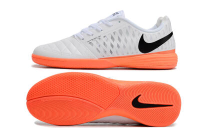 Nike Lunar Gato 2 IC Indoor & Futsal Soccer Shoes - White/Black/Orange