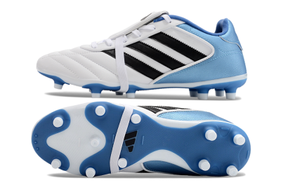 Adidas Copa Gloro 2024 FG Firm Ground Soccer Cleats - White/Black/Blue