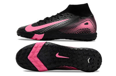 Nike Air Zoom Mercurial Superfly 10 Elite TF Artificial Turf Soccer Shoes - Black/Pink