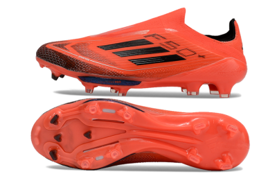 Adidas F50 Lightstrike Pro Laceless FG Firm Ground Soccer Cleats - Red/Black/White
