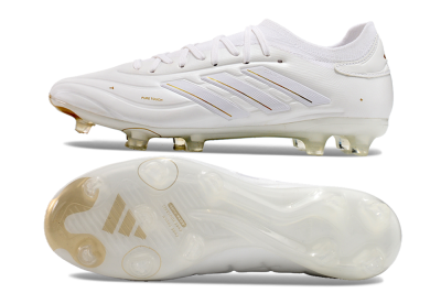 Adidas Copa Pure 2 FG Firm Ground Soccer Cleats - White/Gold