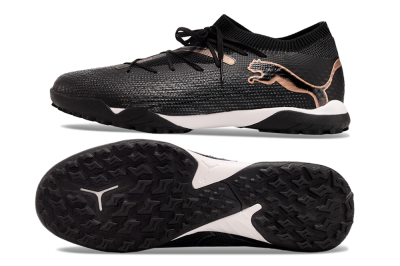 Puma Future Ultimate TF Artificial Turf Soccer Shoes - Black/Gold/White