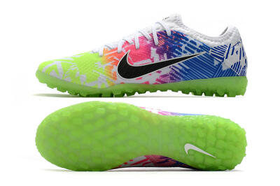 Nike Mercurial Vapor 13 Pro TF Artificial Turf Soccer Shoes - White/Black/Pink/Blue