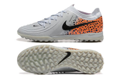 Nike Phantom GX 2 Elite TF Artificial Turf Soccer Shoes - Grey/Black/Leopard