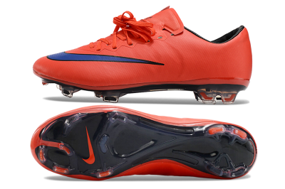 Nike Mercurial Vapor 10 FG Firm Ground Soccer Cleats - Red/Blue/Black