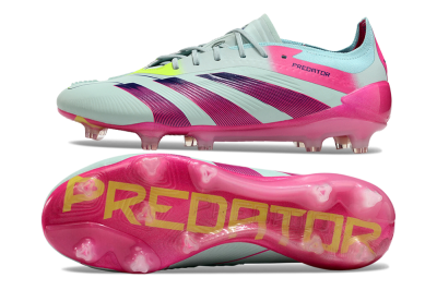 Adidas Predator Elite 24 FG Firm Ground Soccer Cleats - Jade/Purple/Pink