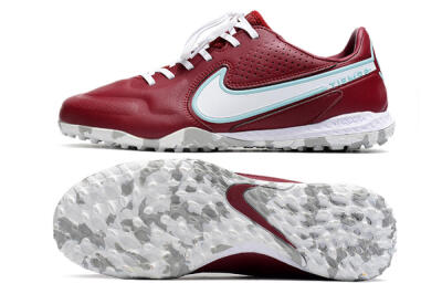 Nike React Tiempo Legend 9 Pro TF Artificial Turf Soccer Shoes - Red/White/Jade