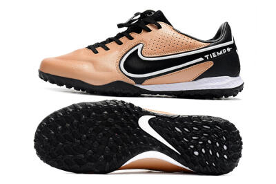Nike React Tiempo Legend 9 Pro TF Artificial Turf Soccer Shoes - Gold/White/Black