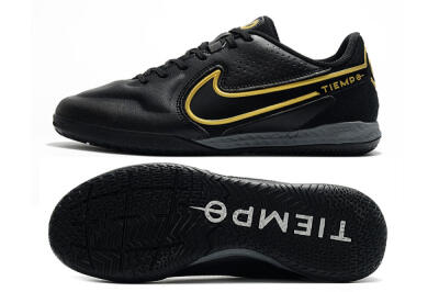 Nike React Tiempo Legend 9 Pro IC Indoor & Futsal Soccer Shoes - Black/Gold/White