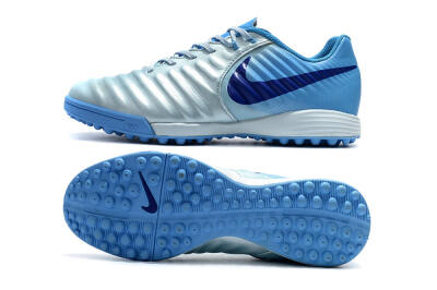Nike Tiempox Ligera IV TF Artificial Turf Soccer Shoes - Jade/Blue