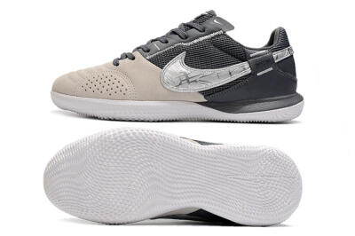 Nike Street Gato IC Indoor & Futsal Soccer Shoes - Beige/Silver/Black