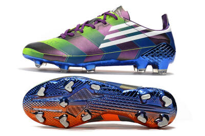 Adidas F50 Adizero Ghosted FG Firm Ground Soccer Cleats - Purple/Blue/Yellow