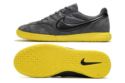 Nike Premier 2 Sala IC Indoor & Futsal Soccer Shoes - Grey/Black/Yellow