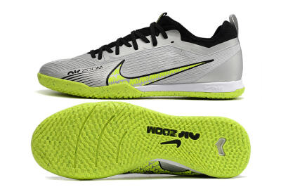 Nike Air Zoom Mercurial Vapor 15 Pro IC Indoor & Futsal Soccer Shoes - Silver/Yellow/Black