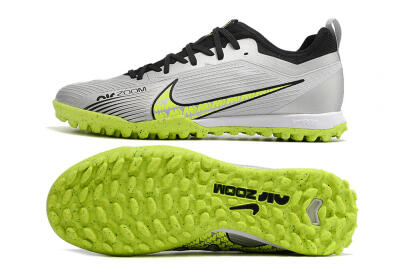 Nike Air Zoom Mercurial Vapor 15 Pro TF Artificial Turf Soccer Shoes - Silver/Yellow/Black