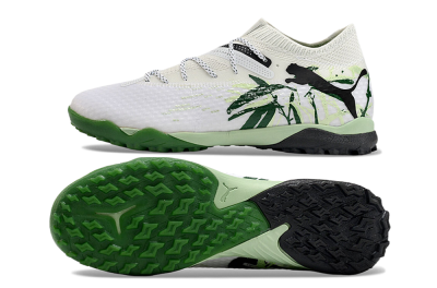Puma Future 7 Ultimate TF Artificial Turf Soccer Shoes - White/Green/Black