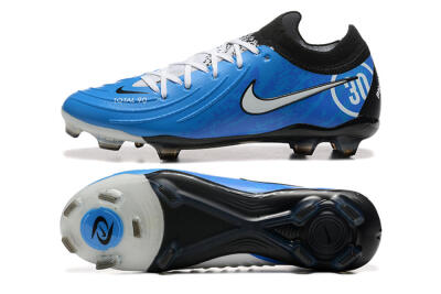 Nike Phantom Luna Elite Total 90 FG Firm Ground Soccer Cleats - Blue/Silver/Black