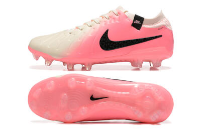Nike Tiempo Legend 10 Elite FG Firm Ground Soccer Cleats - White/Pink/Black