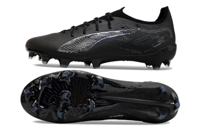 Puma Ultra 5 Ultimate FG Firm Ground Soccer Cleats - Black/Silver/Blue