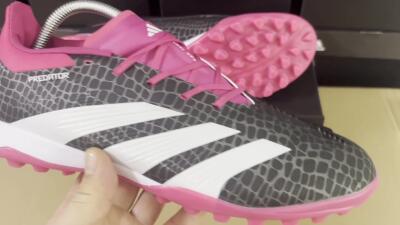 Adidas Predator 24 Elite TF Artificial Turf Soccer Shoes - Black/Red/White