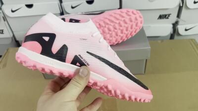 Nike Air Zoom Mercurial Vapor 15 Elite TF Artificial Turf Soccer Shoes - Pink/Black