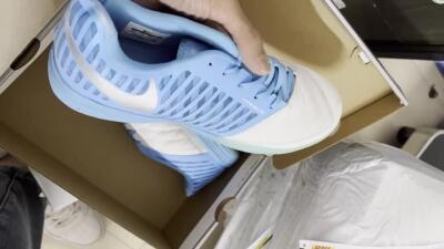 Nike Lunar Gato 2 IC Indoor & Futsal Soccer Shoes - White/Blue/Silver