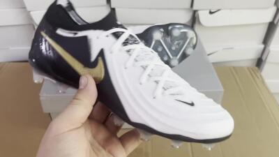 Nike Phantom Luna Elite AG Artificial Grass Soccer Cleats - White/Black/Gold