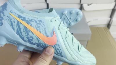 Nike Phantom Luna Elite AG Artificial Grass Soccer Cleats - Jade/Pink/Yellow