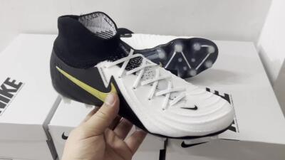 Nike Phantom Luna Elite AG Artificial Grass Soccer Cleats - White/Black/Gold