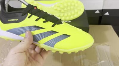Adidas Predator 24 Elite TF Artificial Turf Soccer Shoes - Yellow/Black/White