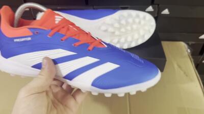 Adidas Predator 24 Elite TF Artificial Turf Soccer Shoes - Blue/White/Red