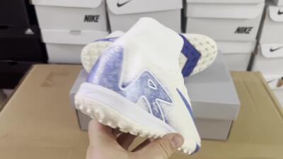 Nike Air Zoom Mercurial Superfly 10 Elite TF Artificial Turf Soccer Shoes - Beige/Blue