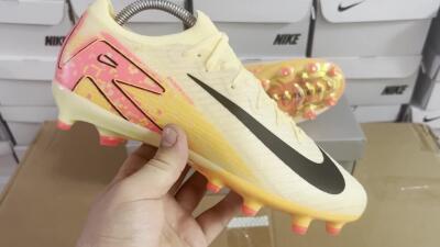 Nike Air Zoom Mercurial Vapor 16 Elite AG Artificial Grass Soccer Cleats - Yellow/Black/Orange