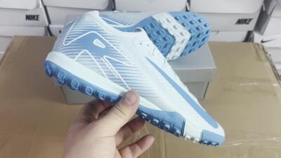 Nike Air Zoom Mercurial Vapor 16 Elite TF Artificial Turf Soccer Shoes - Jade/Beige/Blue