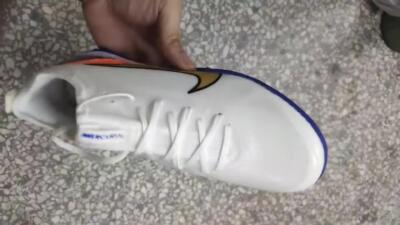 Nike Air Zoom Mercurial Vapor 16 Elite TF Artificial Turf Soccer Shoes - White/Orange/Blue