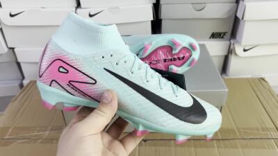 Nike Air Zoom Mercurial Superfly 10 Elite FG Firm Ground Soccer Cleats - Jade/Black/Pink